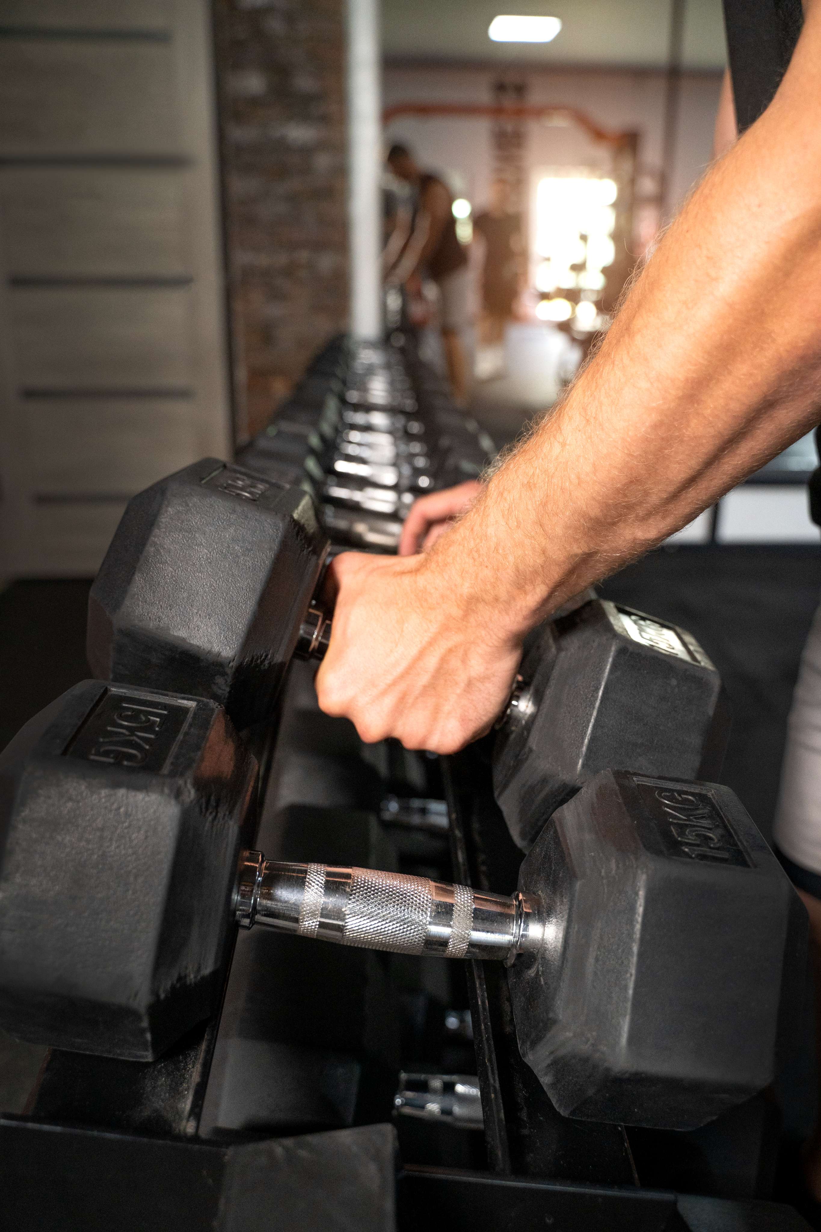 Free weights dumbbells for home gym